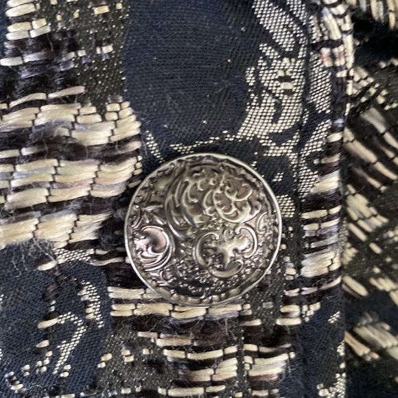 Chico’s dress jacket lined inside beautiful buttons beautiful jacket holiday - Picture 5 of 6